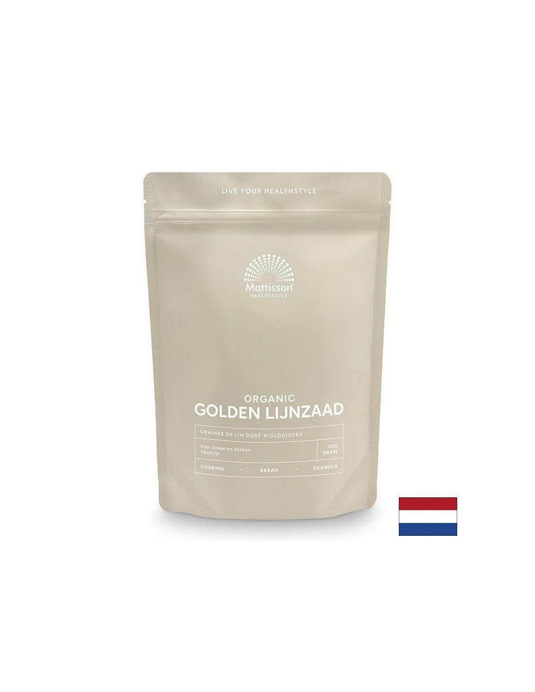 Organique de graines de lin en or, 500 g