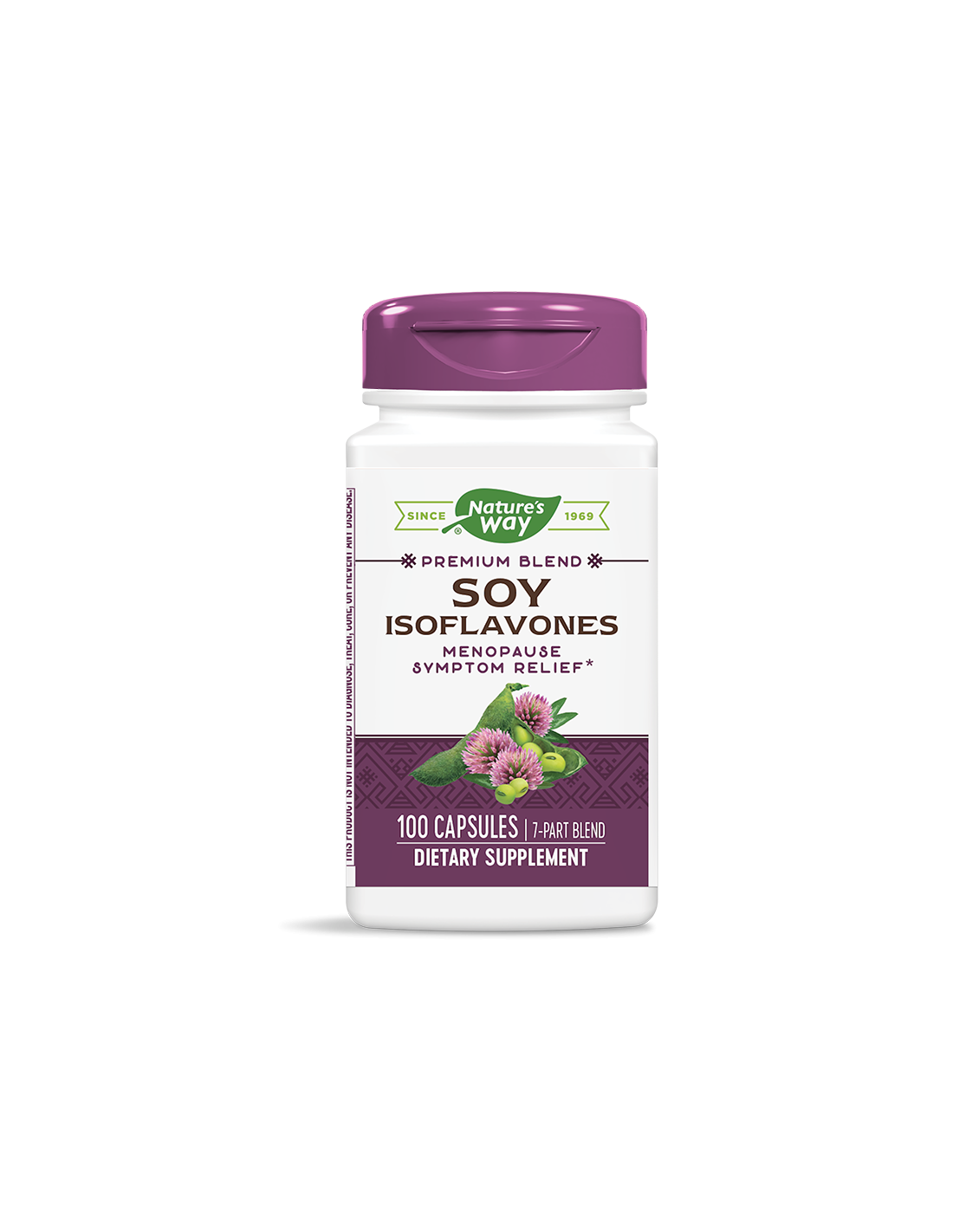 Isoflavones de soja - Formule premium - pour la ménopause, 500 mg, 100 capsules