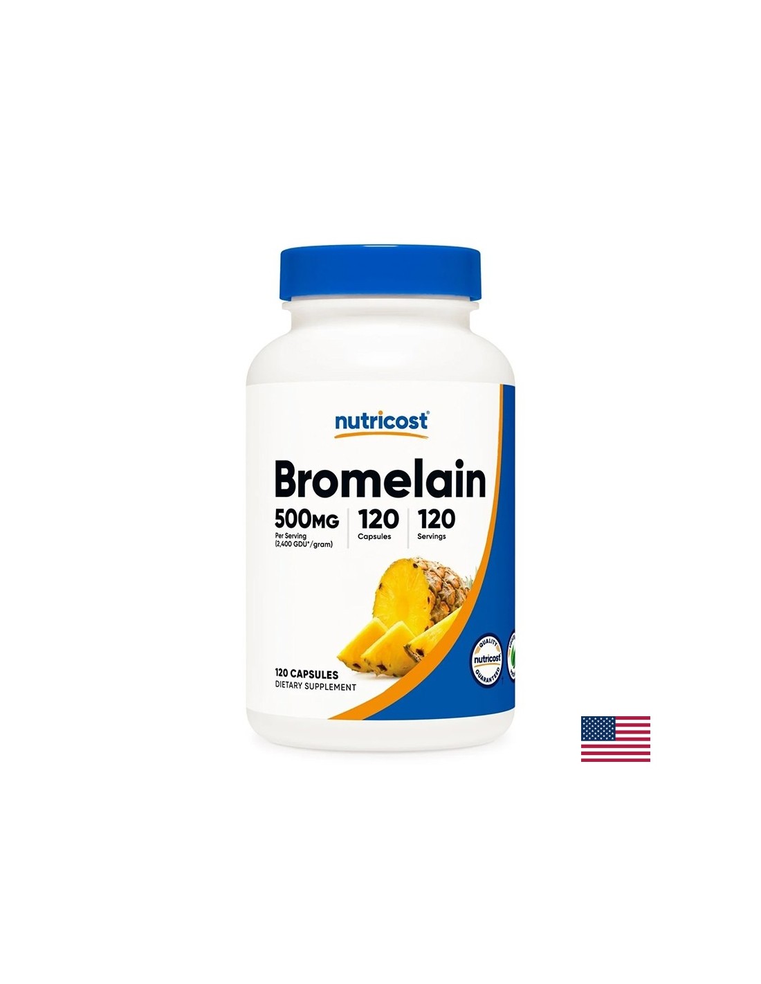Bonne digestion - bromélaïne, 500 mg x 120 capsules