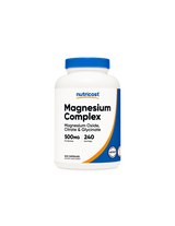 Fonction nerveuse et musculaire - Complexe de magnésium, 500 mg x 240 capsules <tc>Nutricost</tc>