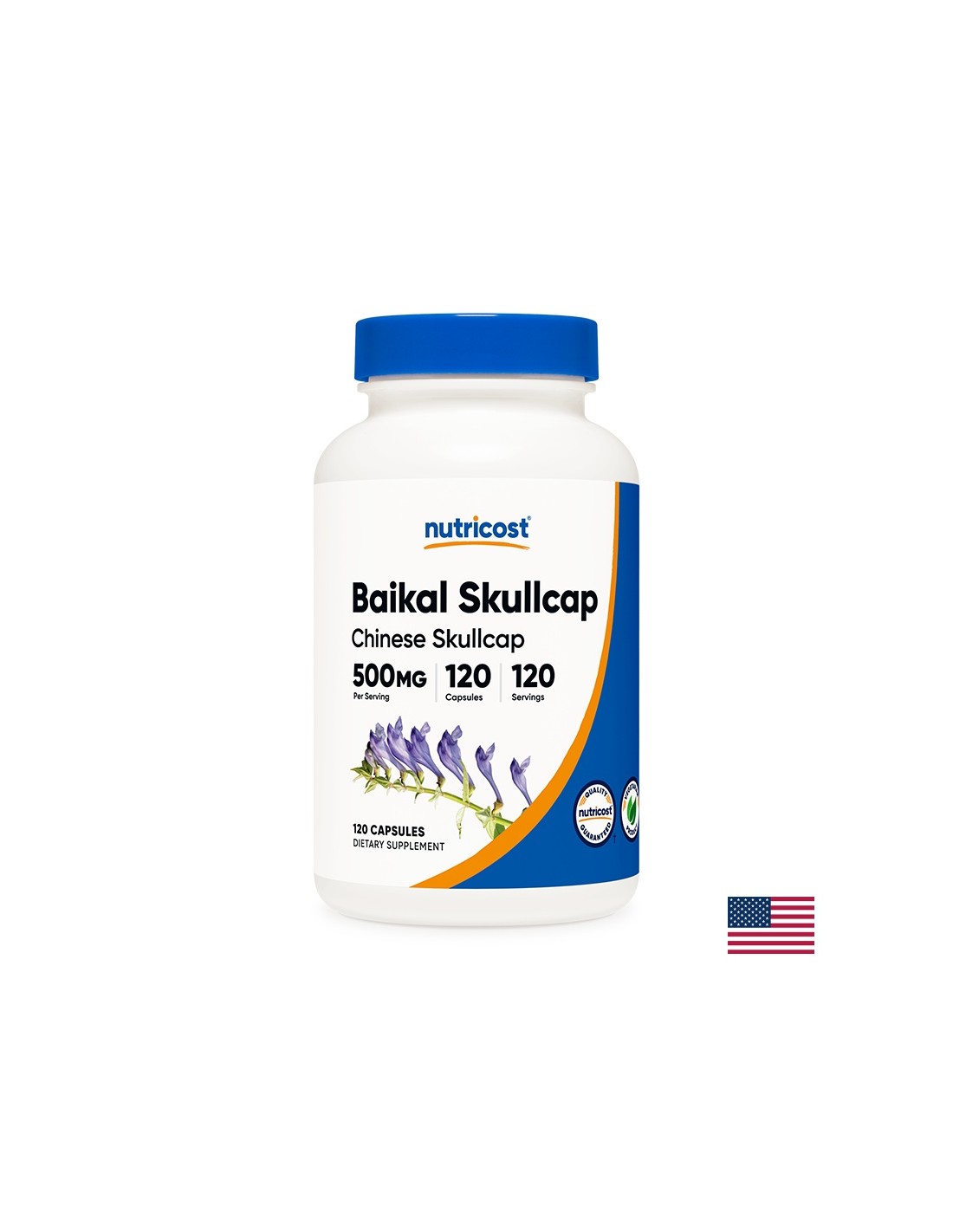 Détente et énergie - Slemnik Baikal, 500 mg x 120 capsules <tc>Nutricost</tc>
