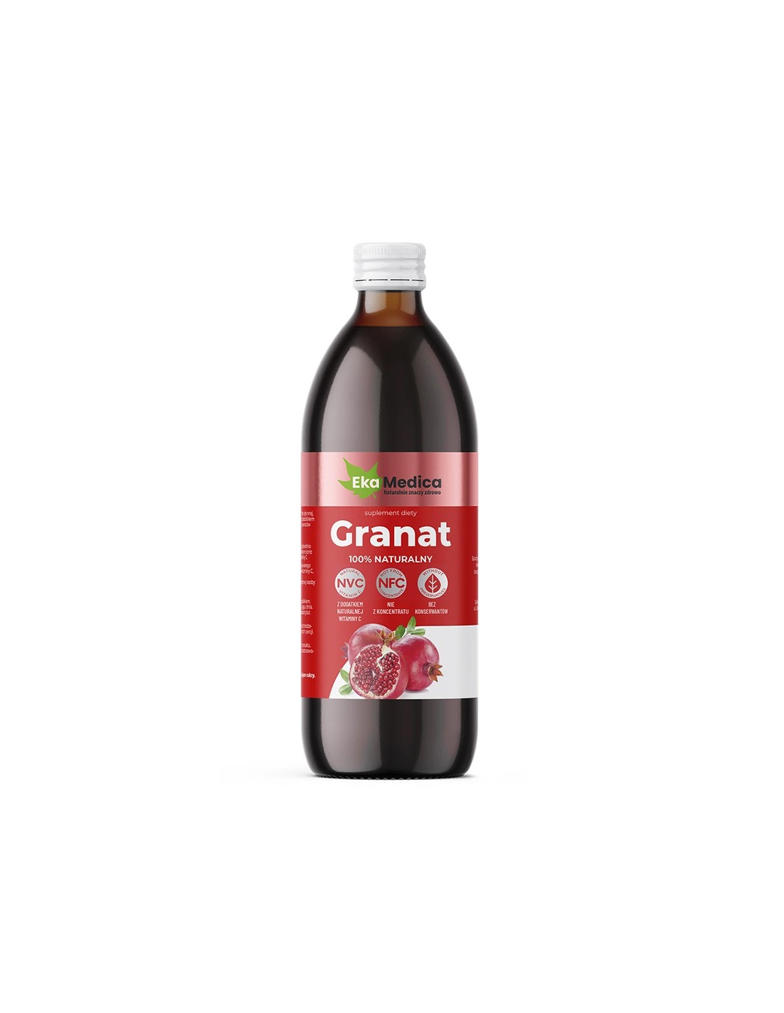 Jus de grenade avec camu-camu et vitamine C - Antioxydant et tonique énergétique, 500 ml, 10 ou 20 doses