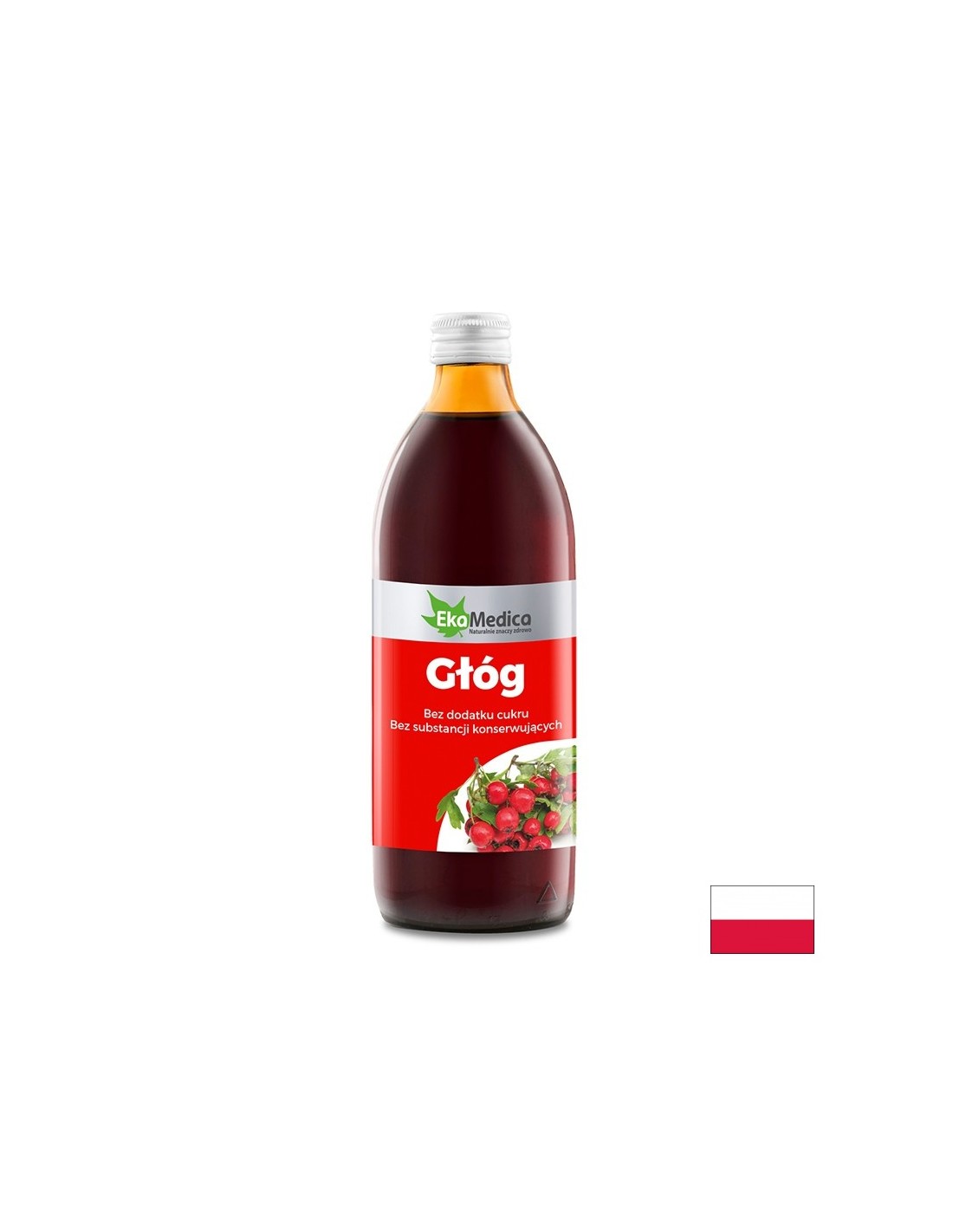 Système cardiovasculaire - aubépine + vitamine C, sirop 500 ml Ekamedica