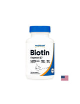Cheveux, peau et ongles - biotine, 5000 µg x 150 capsules softgel