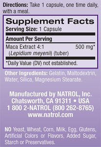 MACA 500 mg./60 Caps.