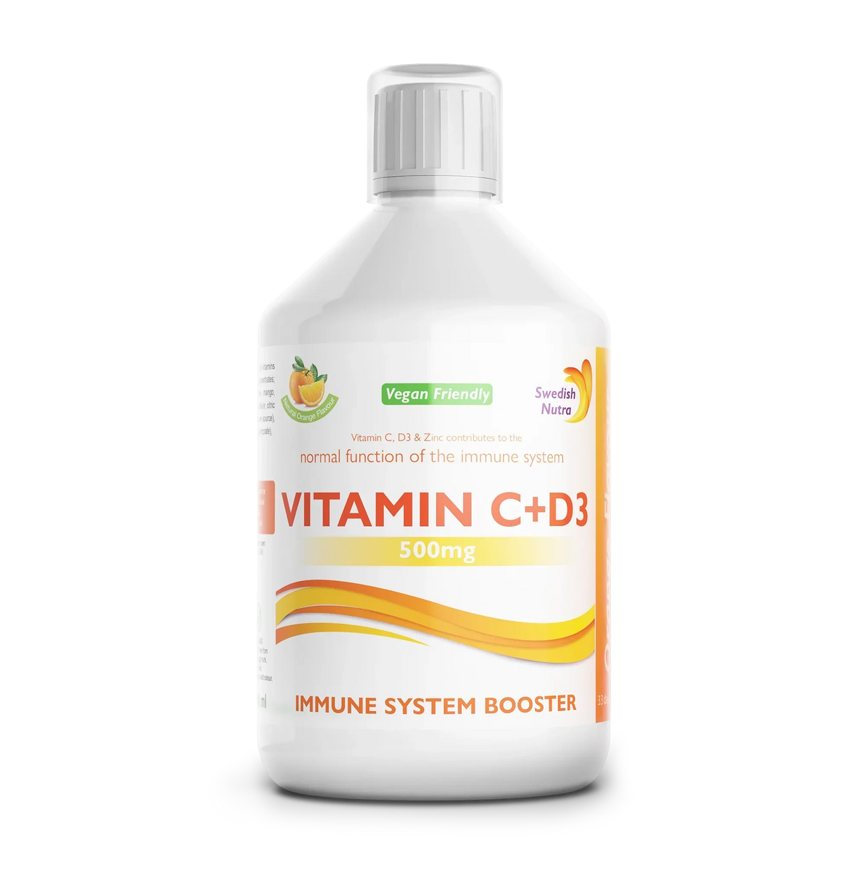 Vitamine C 500 mg + D3 + Zinc - 500 ml