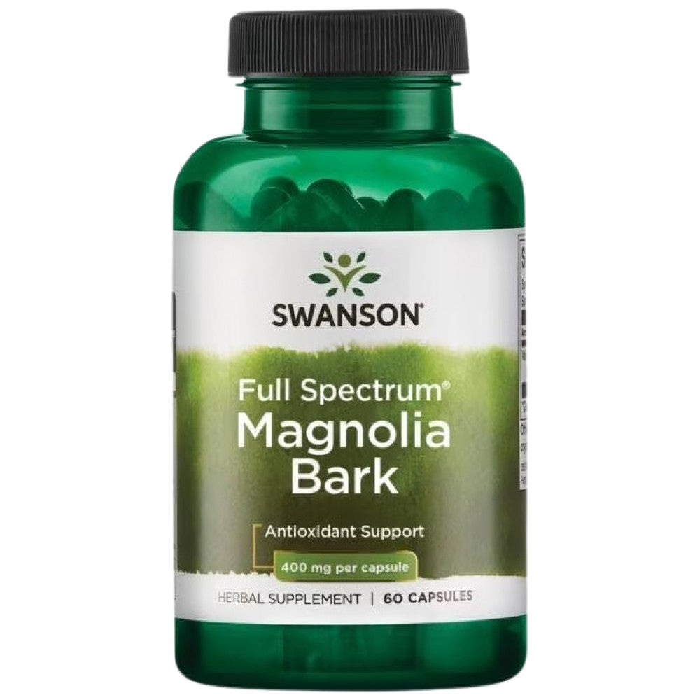 Spectre complet Magnolia Bark 400 mg 60 capsules