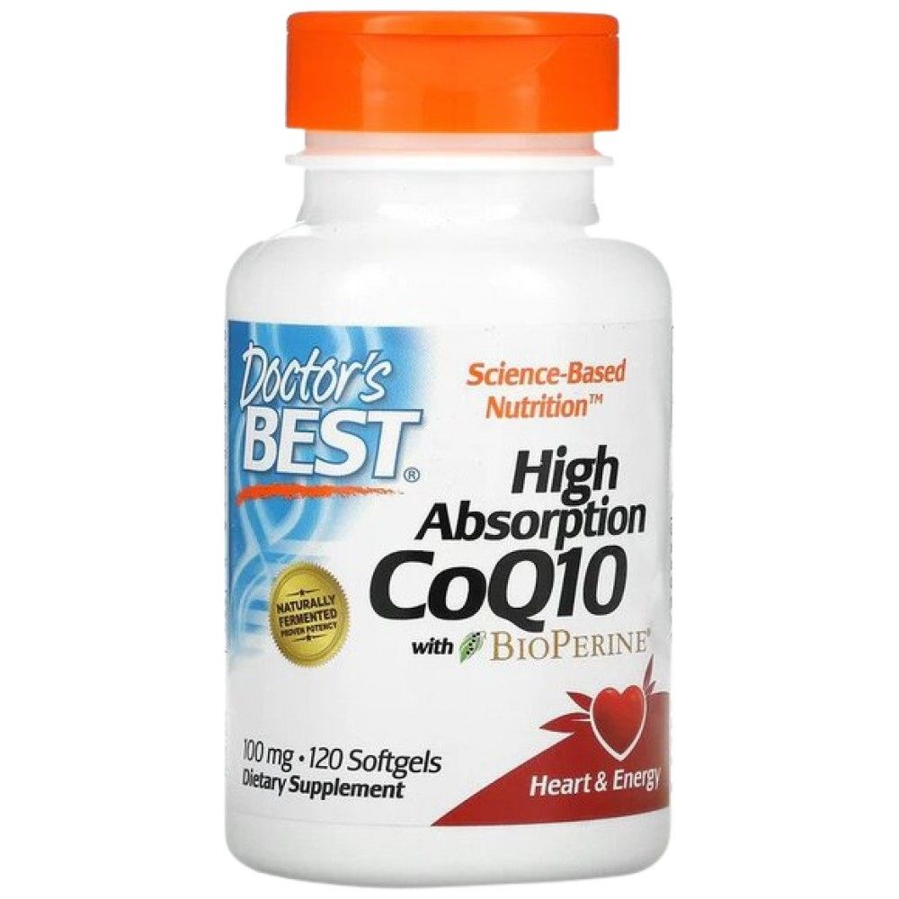 Meilleur COQ10 avec Bioperne 100 mg - 120 capsules de gel