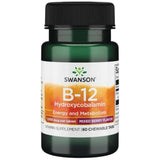 B-12 Hydroxycobalamin 1000 mcg 60 comprimés à croquer
