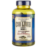 Huile de foie de morue 500 mg | Avec multitamines - 180 capsules de gel