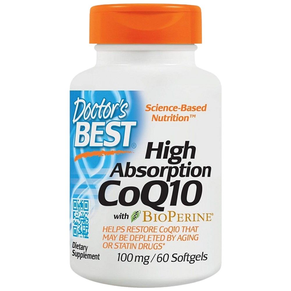 Meilleur COQ10 avec Bioperne 100 mg - 60 capsules de gel