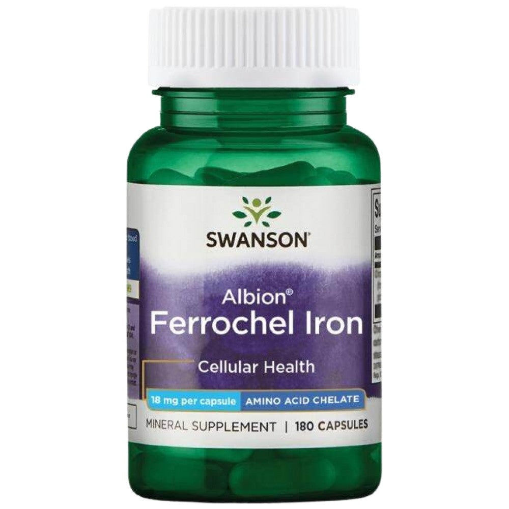 Albion chélé ferrochel fer 18 mg 180 capsules