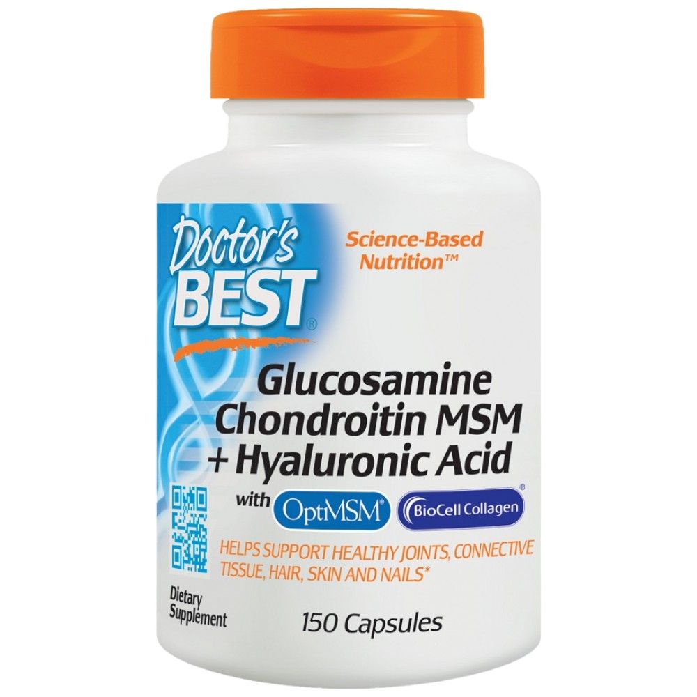 Glucosamine chondroïtine msm | Avec de l'acide hyaluronique - 150 capsules