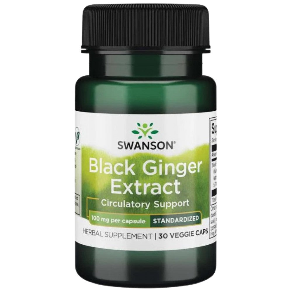 Extrait de gingembre noir 100 mg 30 capsules