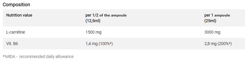 L-Carnitine 3000 Extreme Shot - 20 x 25 ml