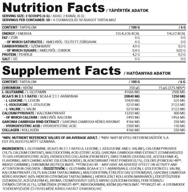 Rise | BCAA - Glutamine - Collagène | Dédié aux femmes - 300 grammes