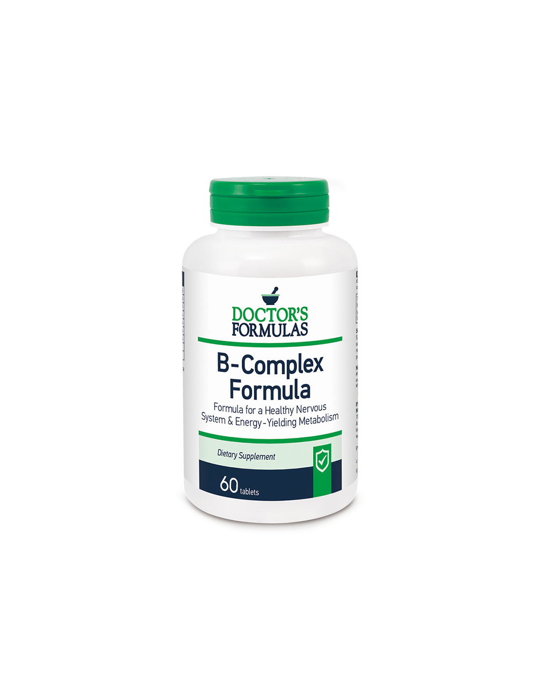 Formule de complexe de vitamine B - Énergie, système nerveux, 60 capsules Doctor's Formules