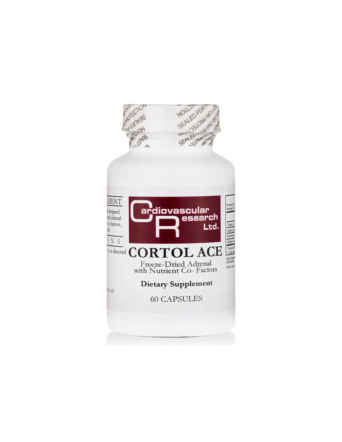 Fatigue surrénalienne et stress - glande surrénale lyophilisée avec des co-facteurs nutritionnels, 60 capsules