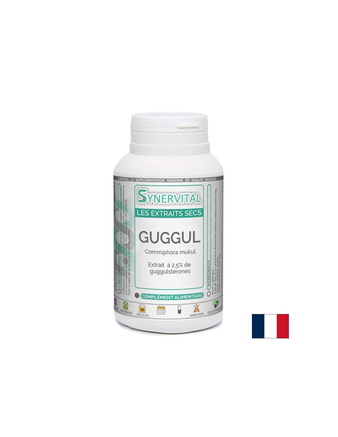 Pour le cholestérol élevé - Guggul (extrait de résine), 60 capsules
