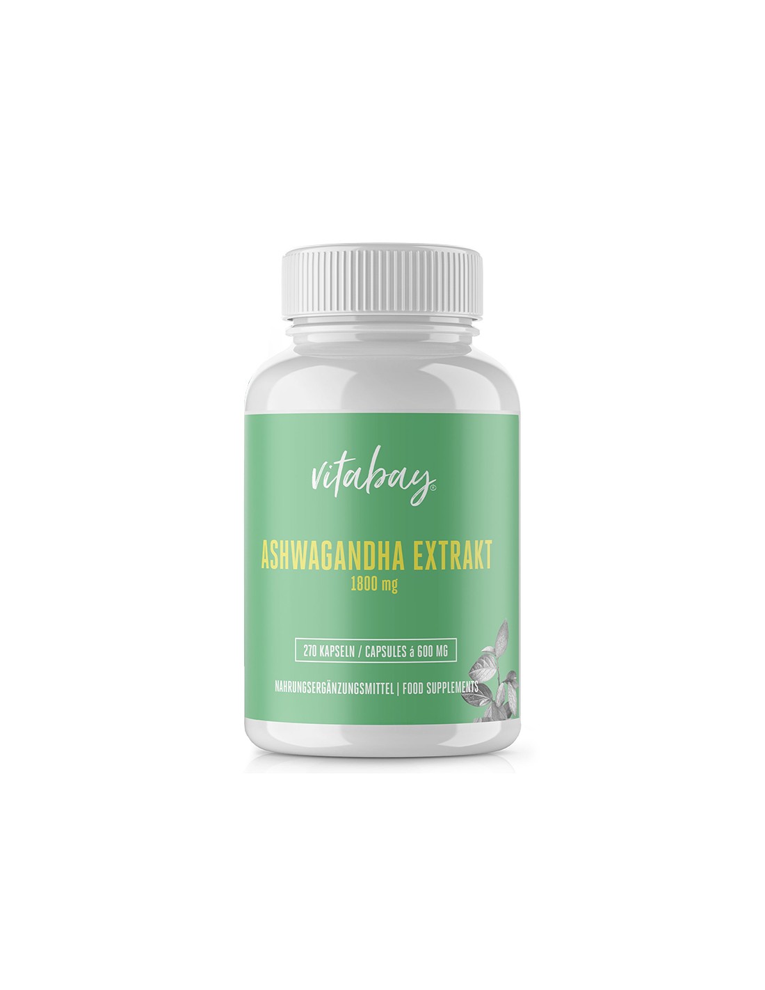 Stress et bonne humeur - Ashwagandha, 600 mg x 270 capsules