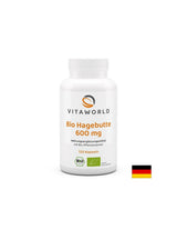 Immunité et système circulatoire - Rosehip (fruit), bio, 600 mg x 120 capsules