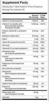 Ultra 1 000 mg d'énergie C avec électrolytes 30 paquets