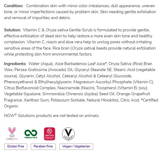 Vitamine C & Oryza Sativa Gogle Gentle | Paraben libre - 118 ml