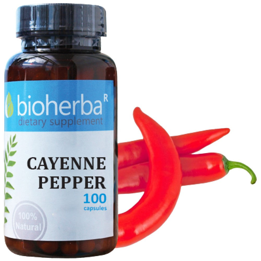 Poivre de Cayenne 50 mg - 100 capsules