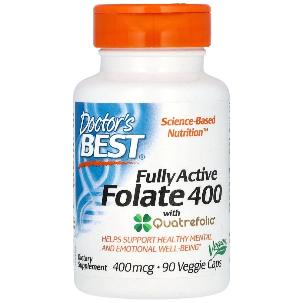 Meilleure capsules en folate entièrement active 400 MCG - 90