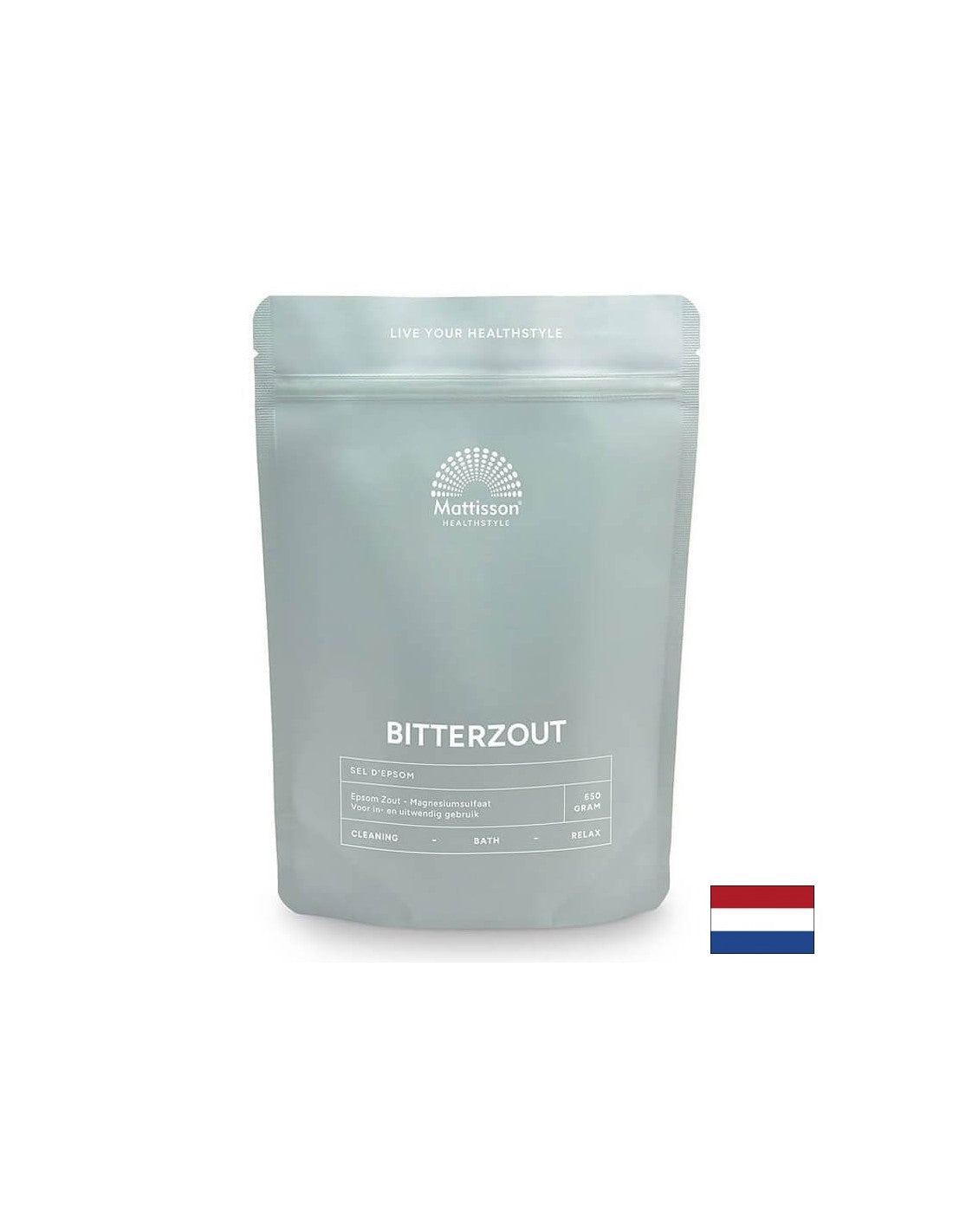 Sel d'Epsom (sulfate de magnésium), 650 g <tc>Mattisson Healthstyle</tc>