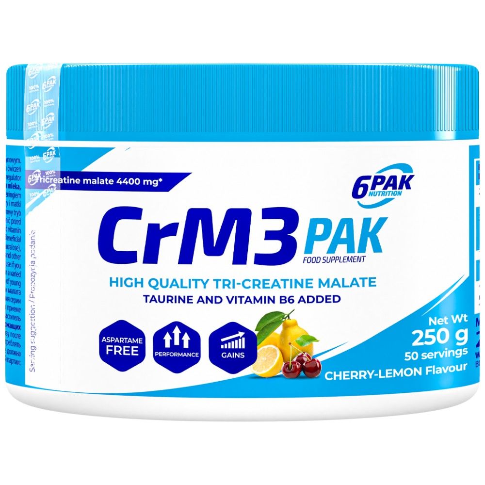 CRM3 PAK (Tri-créatine Malate + Taurine) - 250 grammes