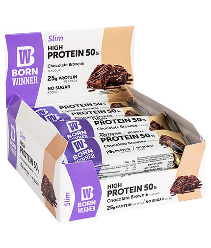 Bar à haute protéine 50% mince - 12 x 50 grammes