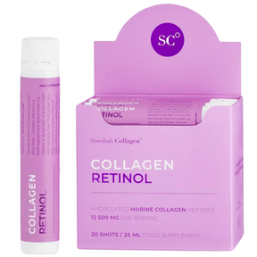 Fish Collagen 12500 mg with Retinol, Hyaluronic Acid, Biotin, MSM /20 pcs x 25 ml/ Swedish Collagen - Nutra Best Europe