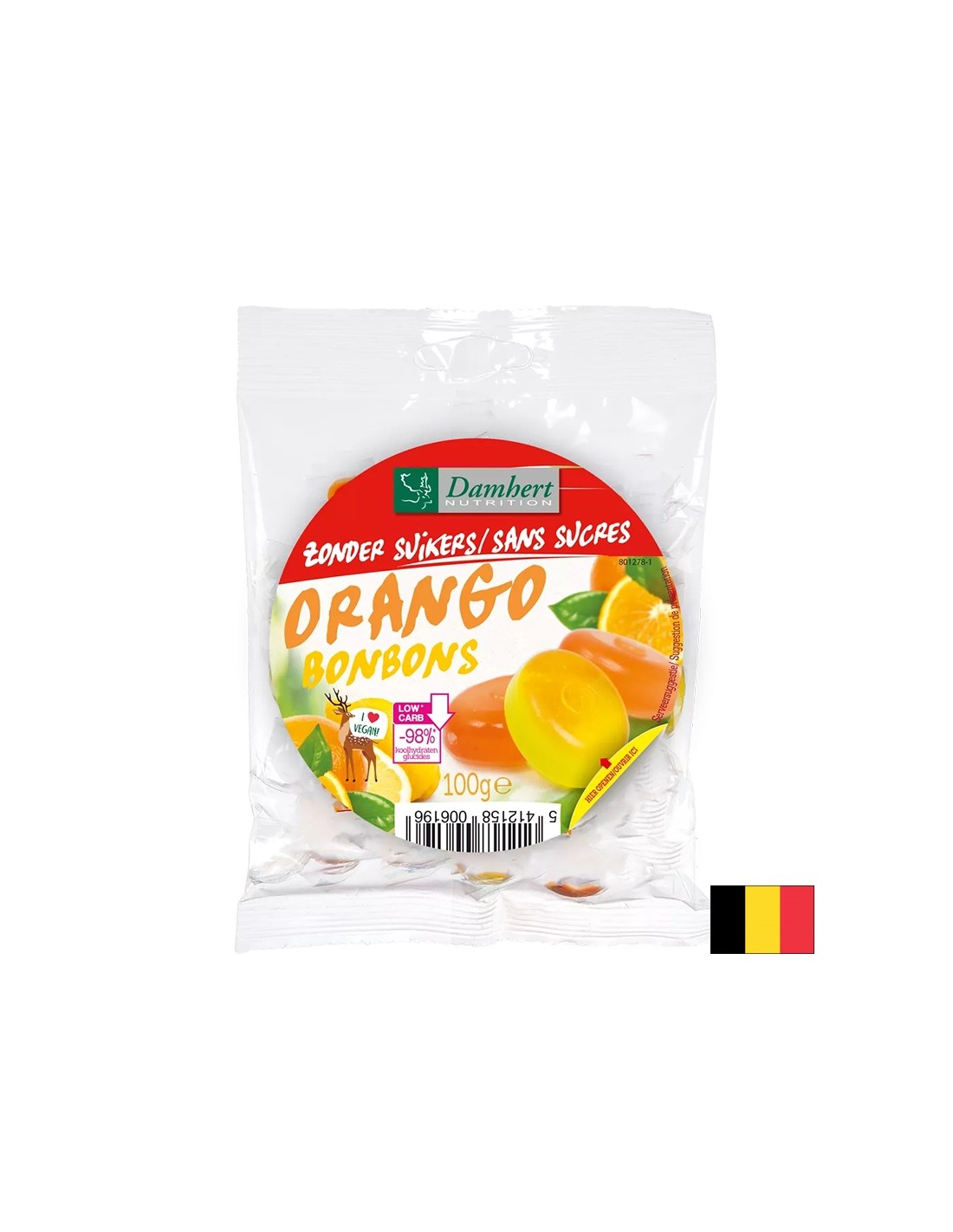 Sucettes de fruits (sans sucre), 75 g