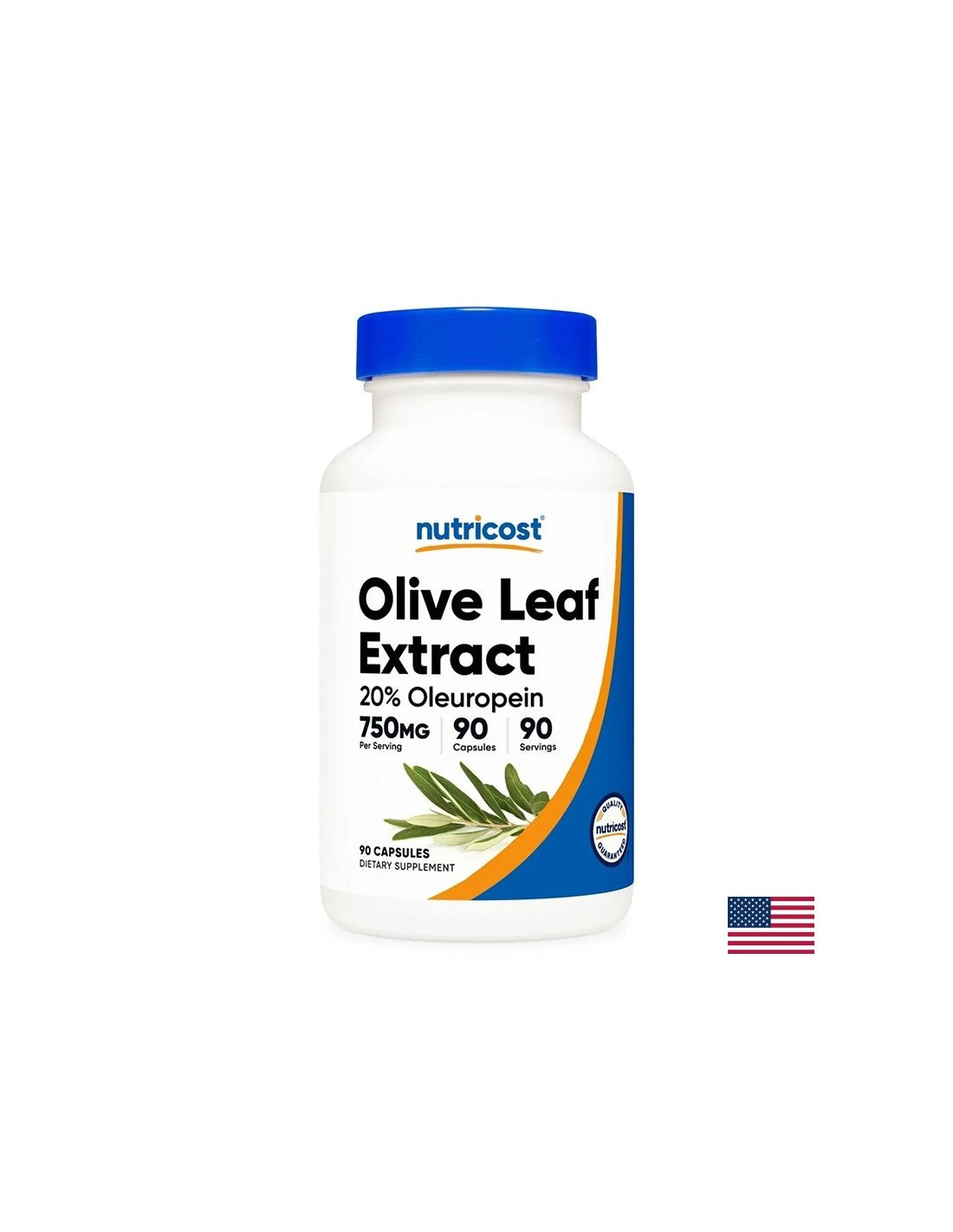 Santé cardiaque et immunité - Olive (feuille), 750 mg x 90 capsules