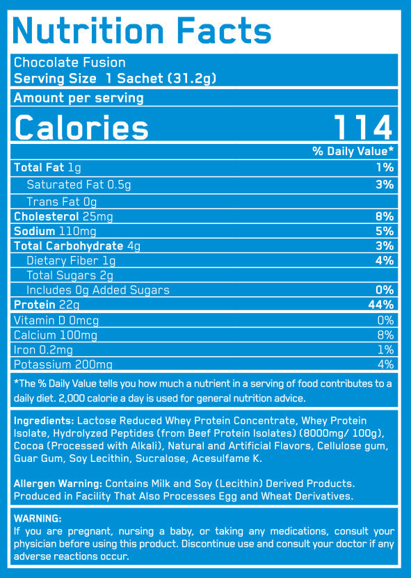 Build de protéines de lactosérum 2.0/sachet - 0,031 kg