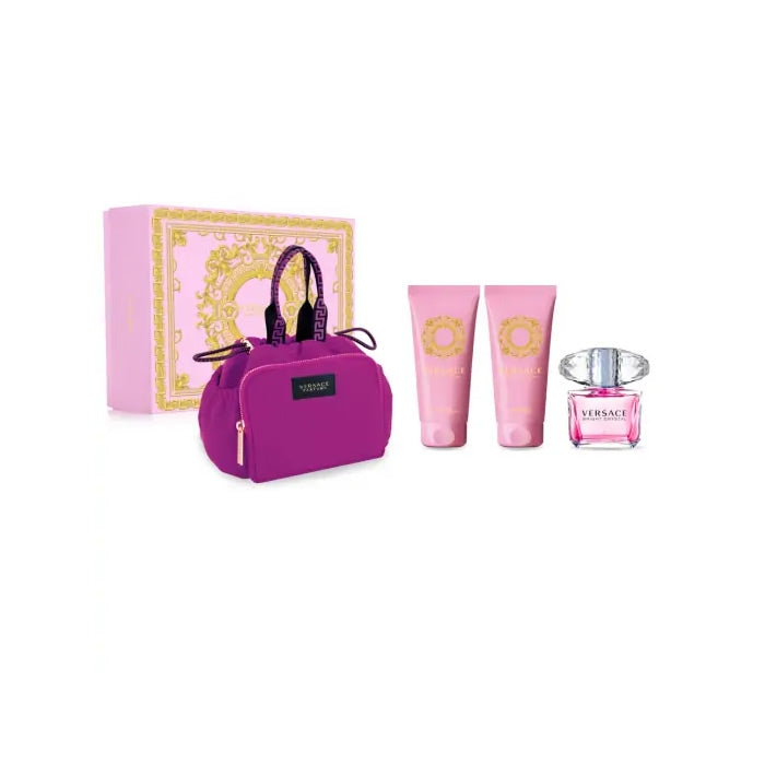 <tc>VERSACE</tc> Coffret Eau de Toilette Spray Bright Crystal 90 ml, 4 pièces