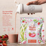 Presque de protéines végétaliennes à la fraise - 600 g fabriqué en Allemagne - Alpha Foods