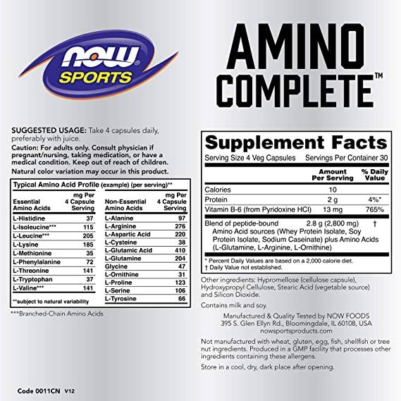 Amino complet 850 mg - 360 capsules