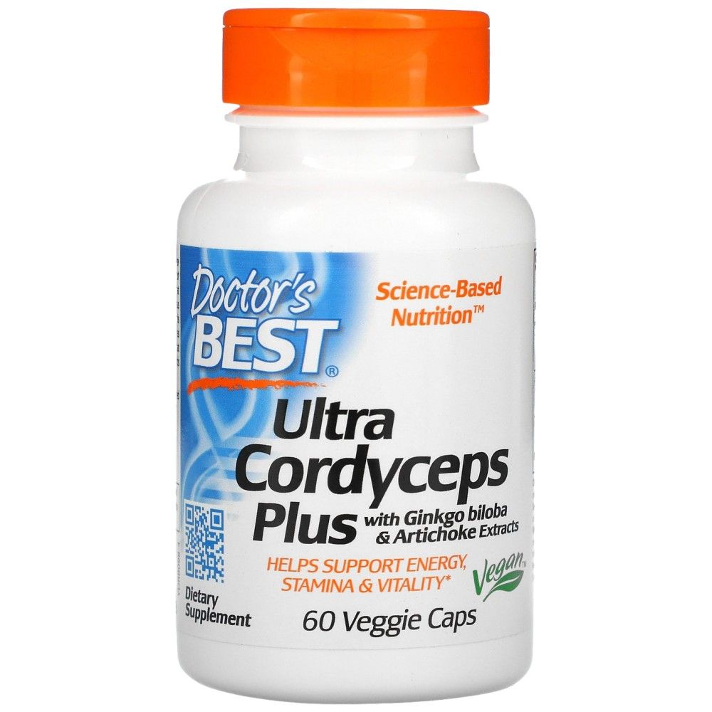 Ultra Cordyceps Plus | Avec Artichauts et Ginkgo Biloba - 60 capsules