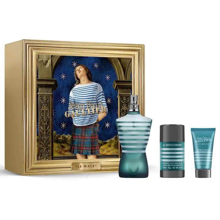 <tc>JEAN PAUL GAULTIER</tc> Le Male Eau De Toilette Vaporisateur 125 ml Coffret 3 Pièces