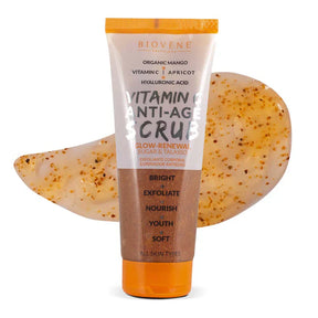 Vitamin C anti-aging scrub with mango for skin renewal 250 ml - Nutra Best Europe