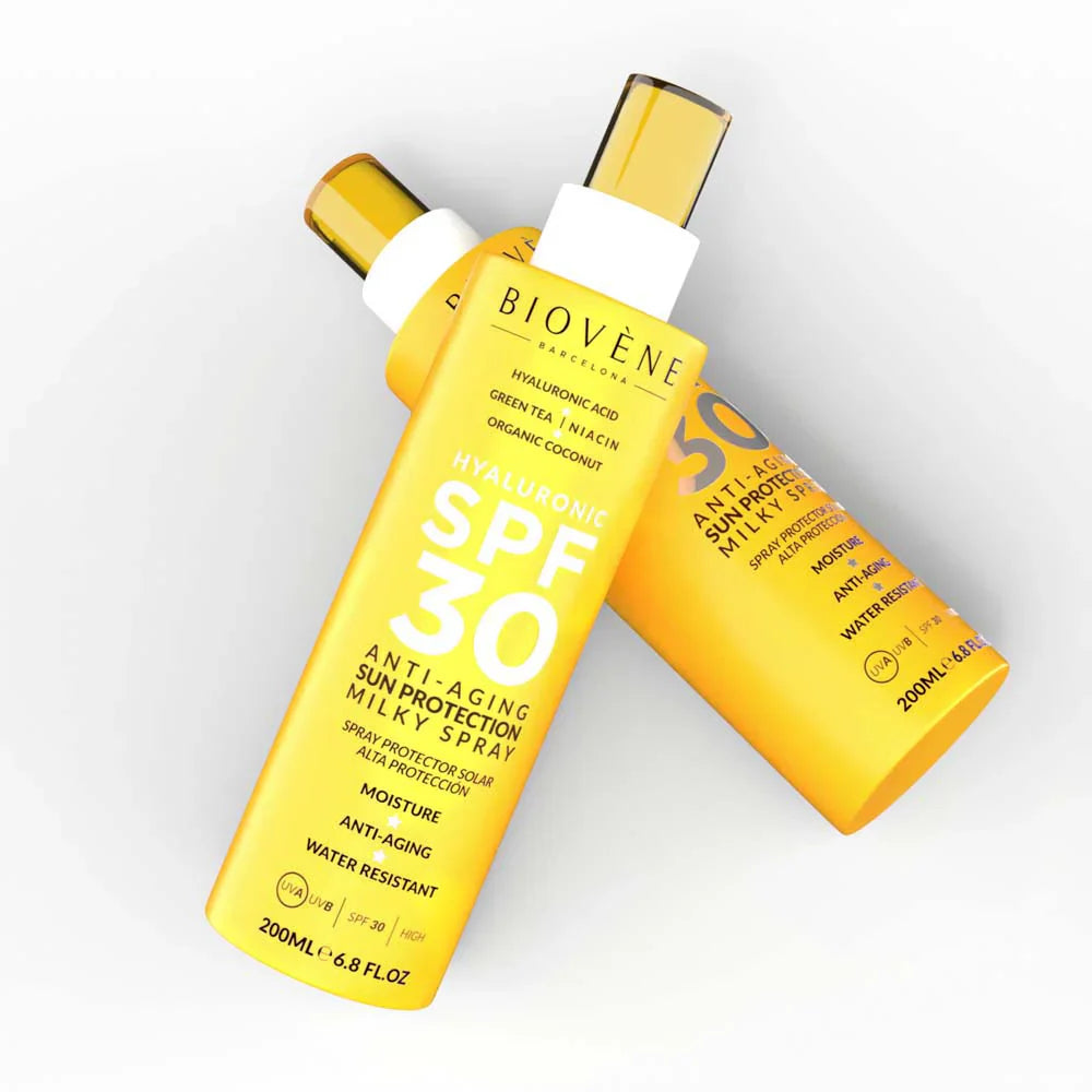 Écran solaire pour le visage et le corps SPF 30 avec un acide hyaluronique anti-âge - 200 ml