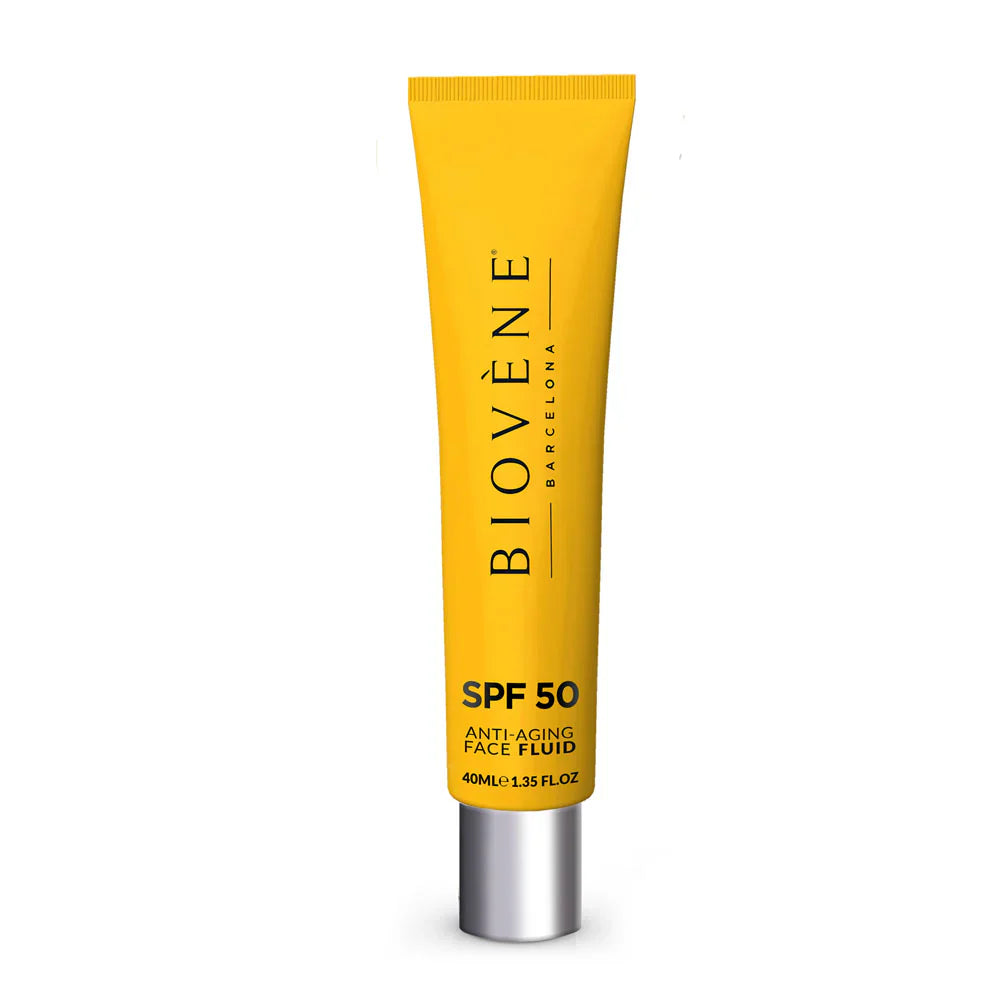 Crème solaire du visage hydratant SPF 50 avec un acide hyaluronique anti-âge - 40 ml