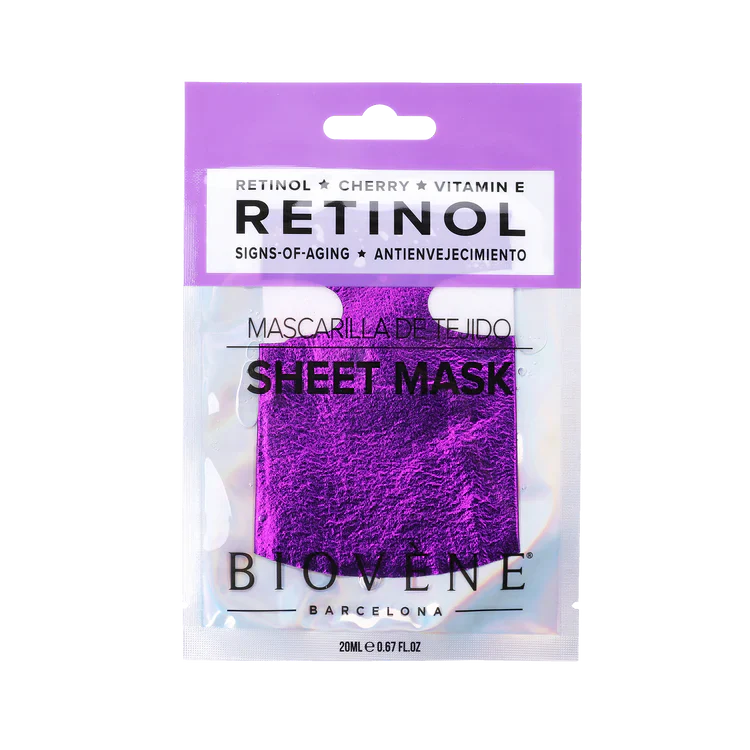 Masque de rétinol avec cerises et vitamine E pour réduire les signes de vieillissement 1 paire