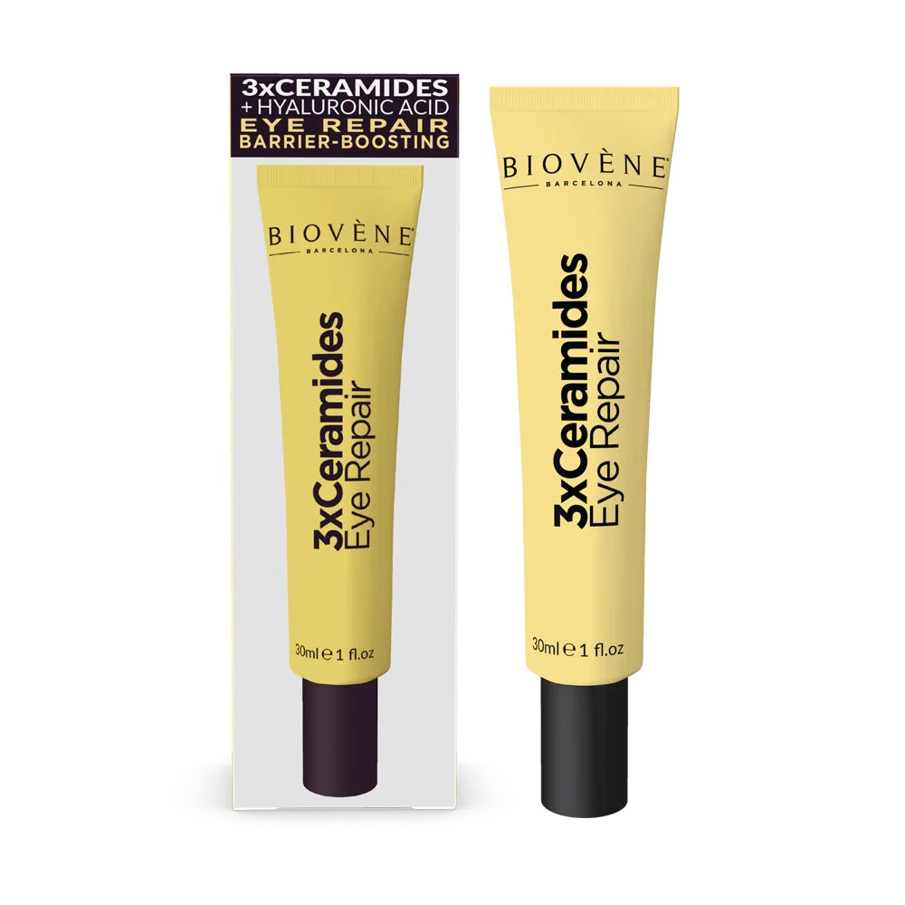 Crème pour les yeux 3x avec céramides pour la restauration et la nourriture - 30 ml