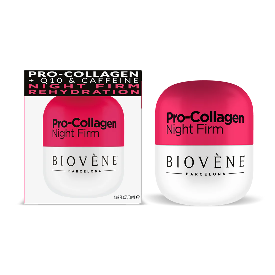 Crème nocturne pro-collagène avec collagène pour la restauration et le lissage - 50 ml