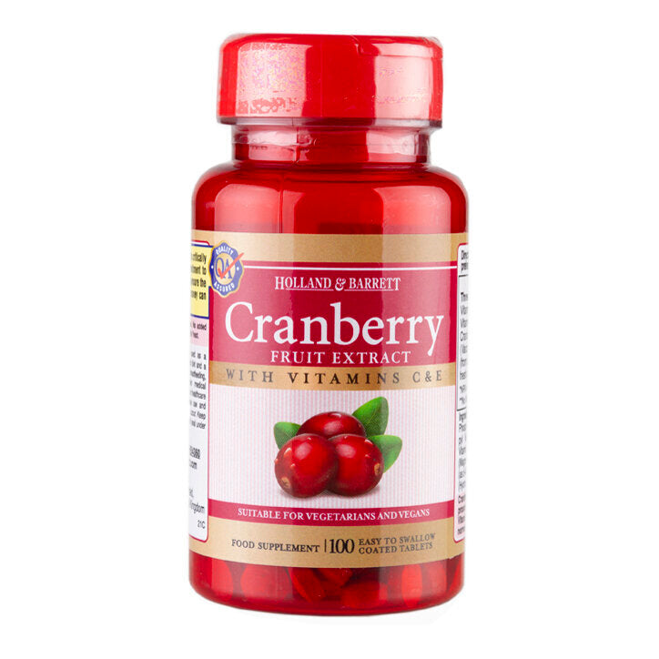 Canneberge avec des comprimés de vitamine C et E 90 Holland & Barrett