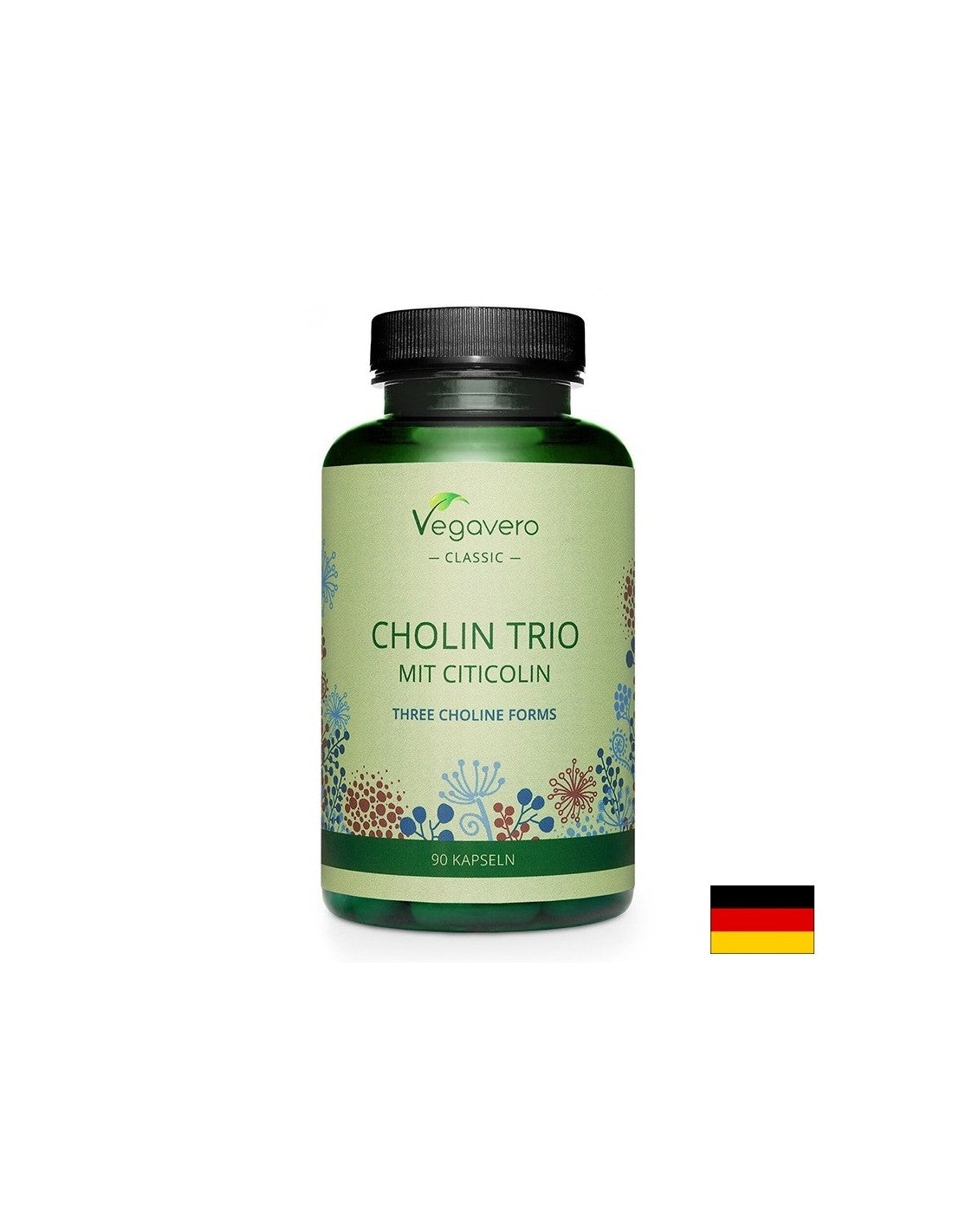 Fonction cérébrale - Choline, citicoline et phosphatidylcholine, 90 <tc>Vegavero</tc> Capsules