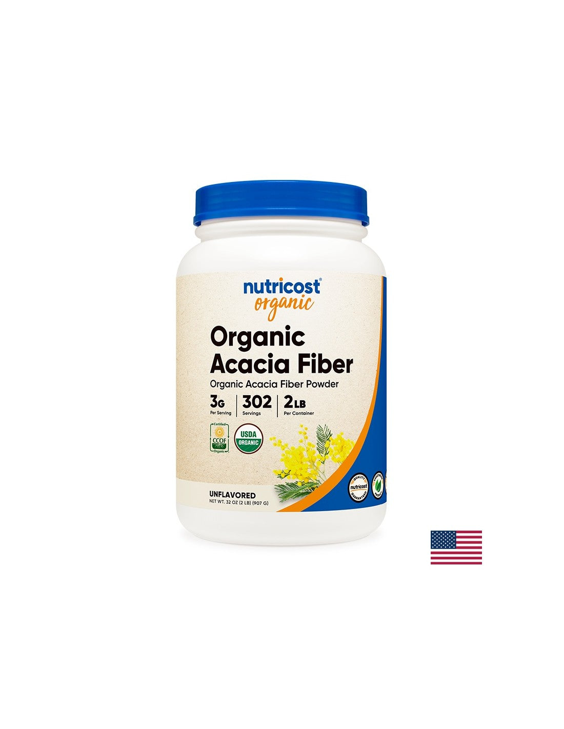 Poudre de fibres d'acacia - bio, 907 g <tc>Nutricost</tc>